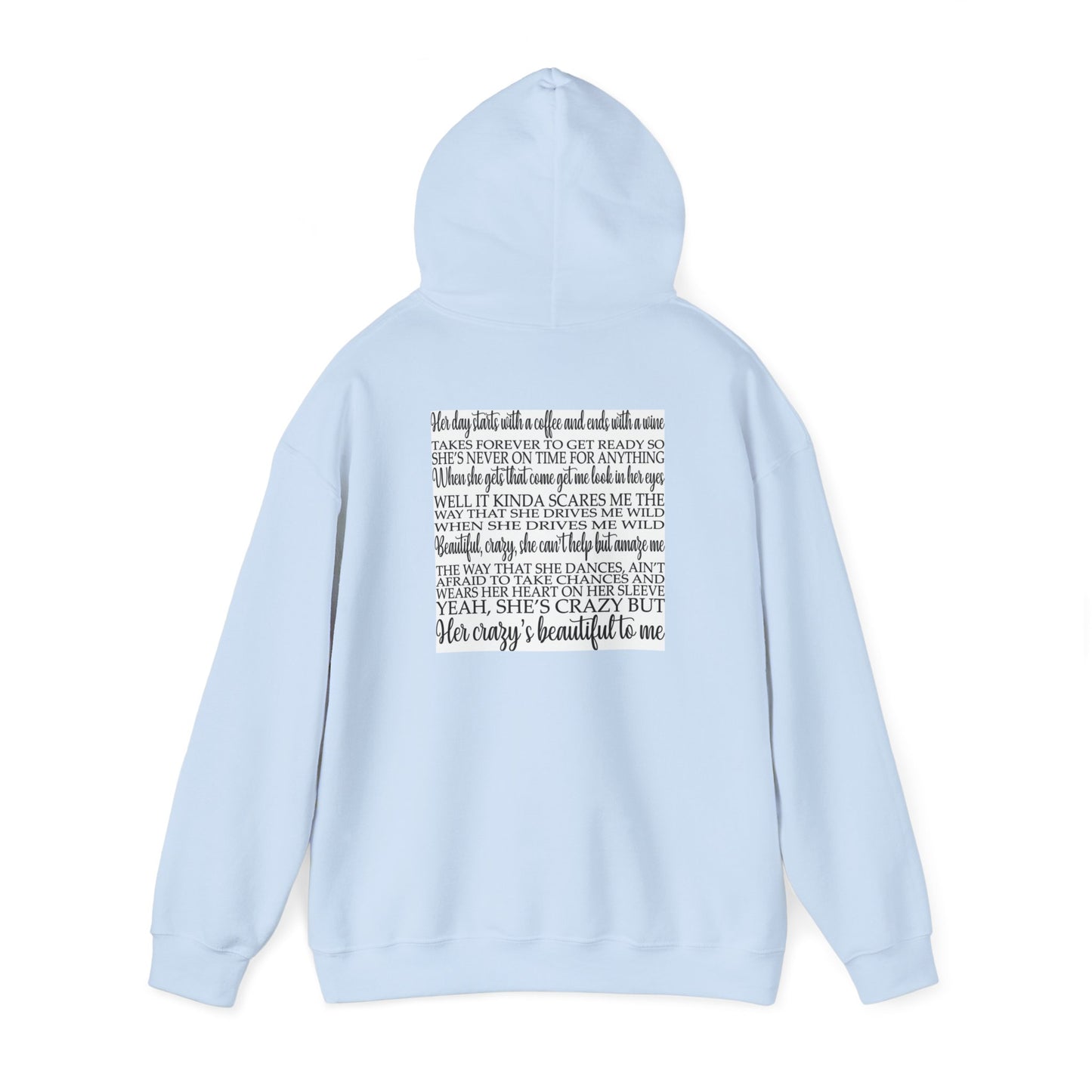 Beautiful Crazy Unisex Heavy Blend™ Hooded Sweatshirt