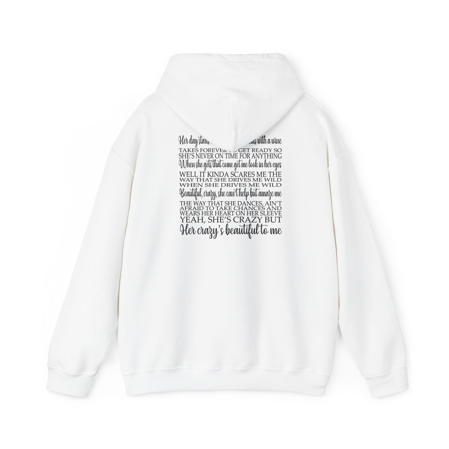 Beautiful Crazy Unisex Heavy Blend™ Hooded Sweatshirt