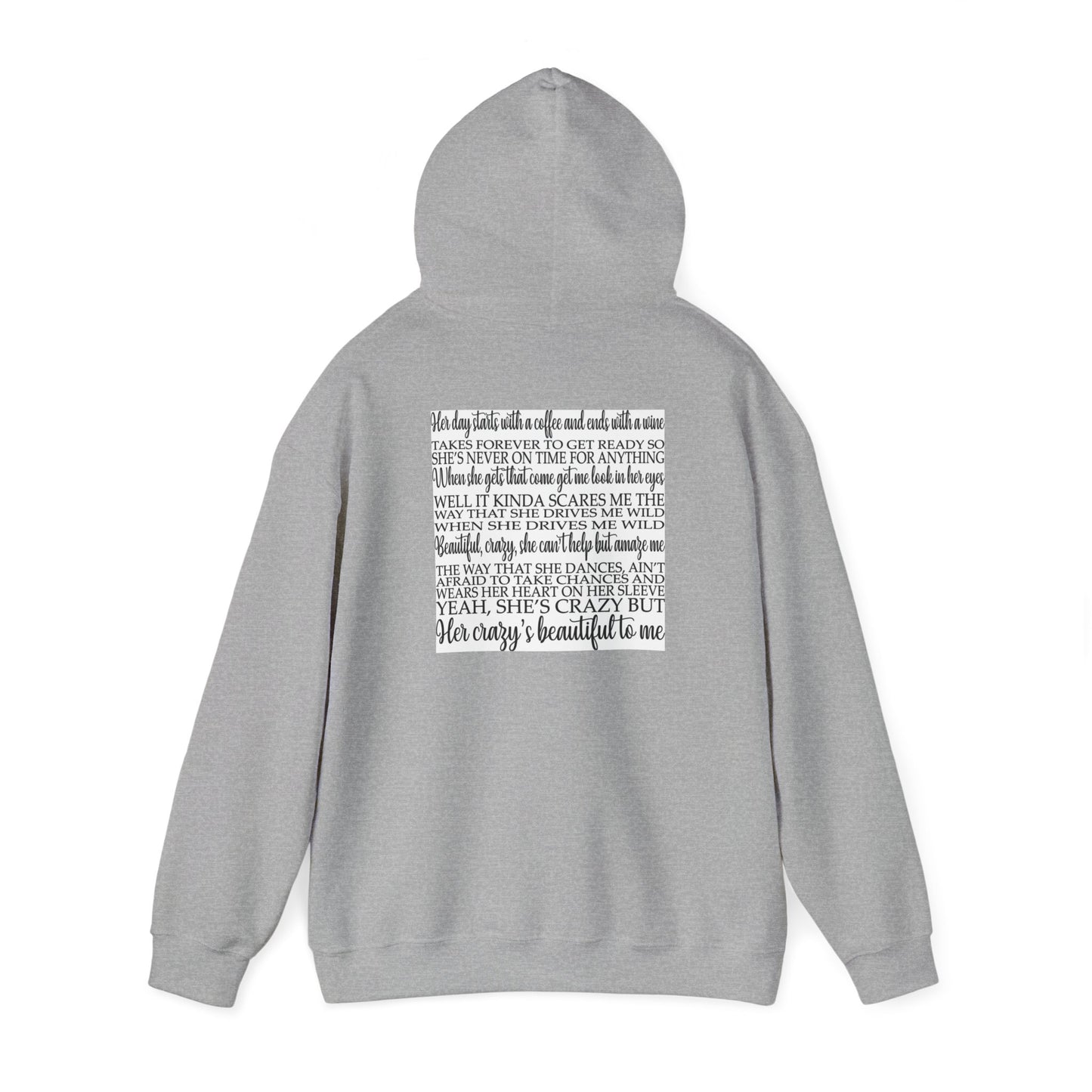 Beautiful Crazy Unisex Heavy Blend™ Hooded Sweatshirt