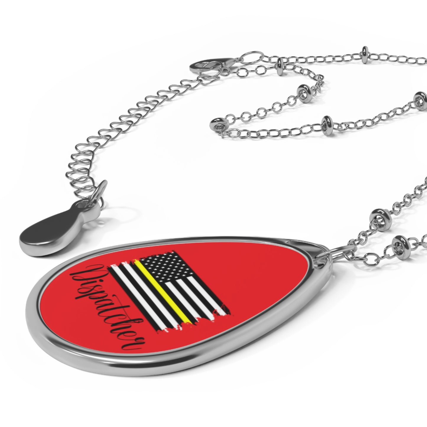 Dispatcher Oval Necklace Red