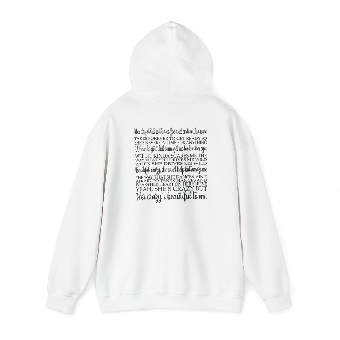 Beautiful Crazy Unisex Heavy Blend™ Hooded Sweatshirt