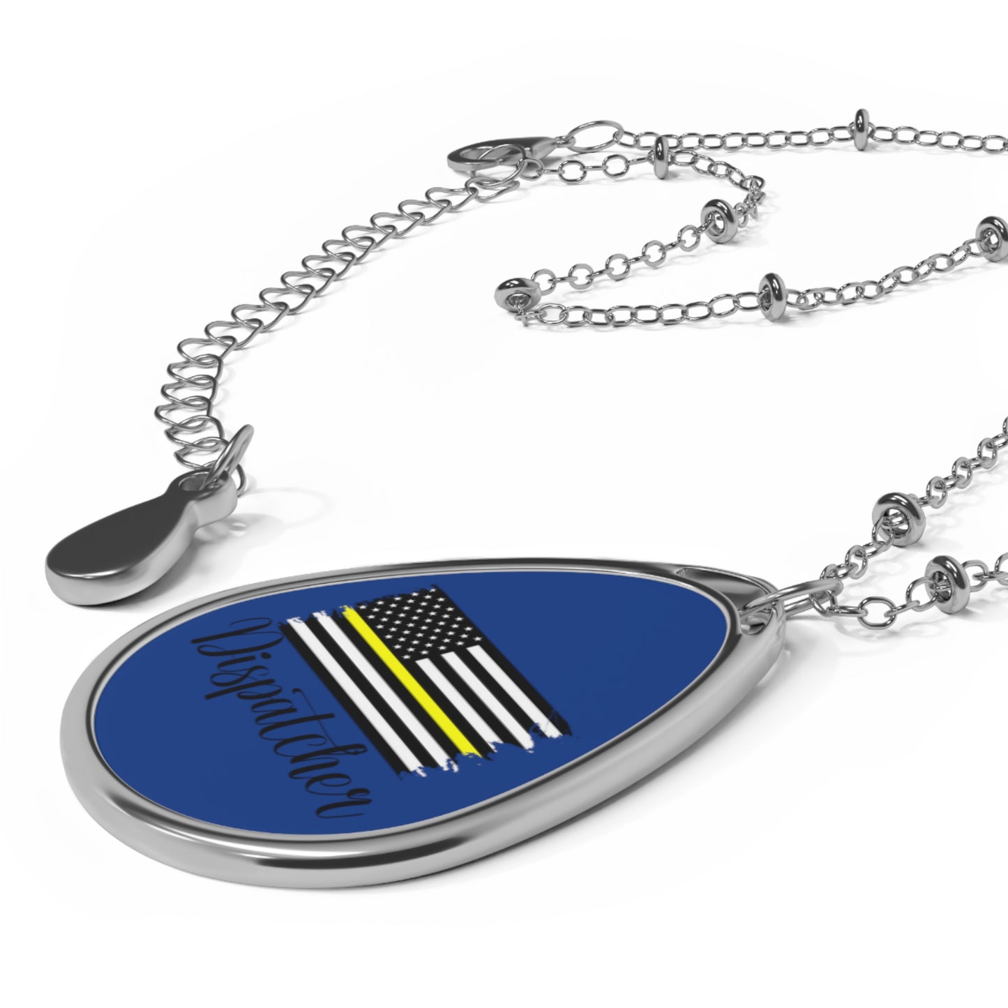 Dispatcher Oval Necklace Blue