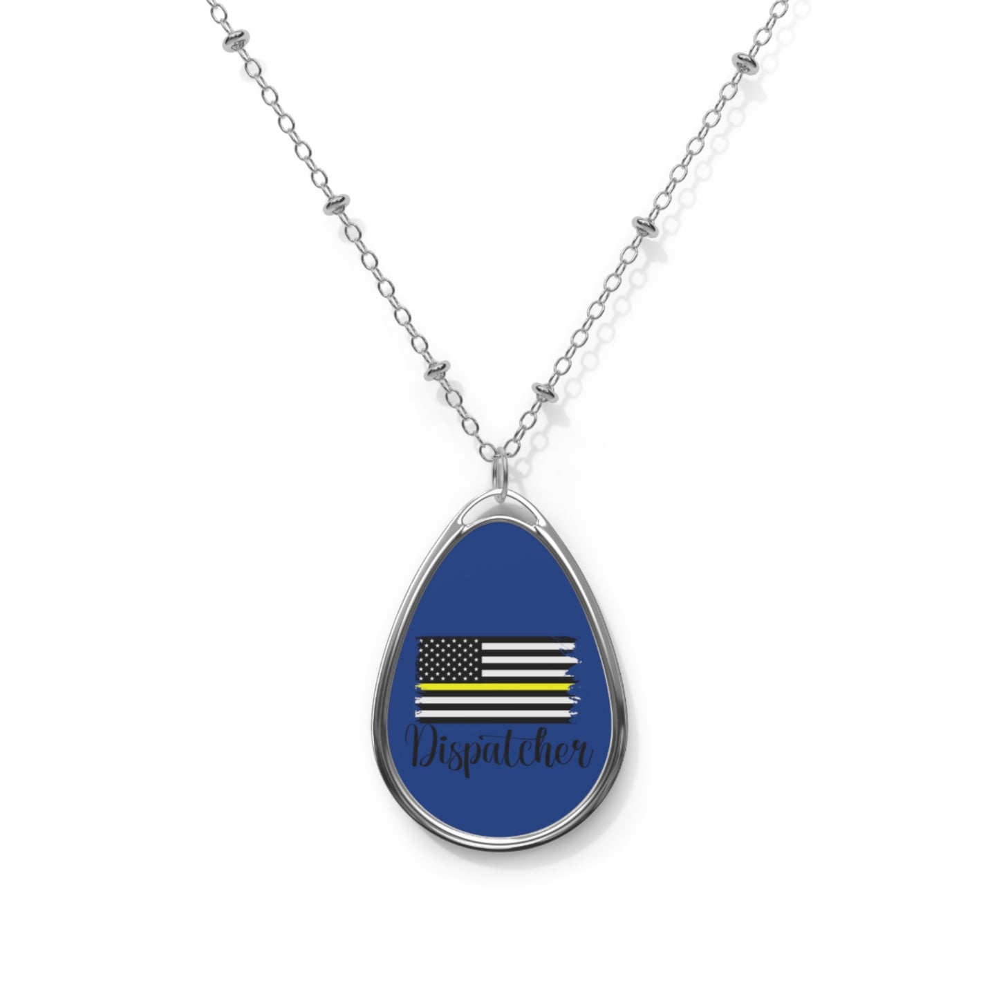 Dispatcher Oval Necklace Blue