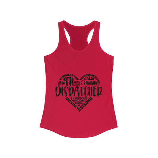 Dispatcher Love Women's Ideal Racerback Tank